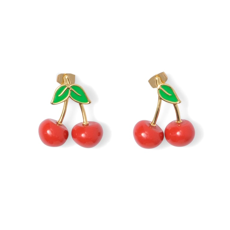 PAIRE DE BOUCLES D'OREILLES CERISES - COUCOU SUZETTE ®