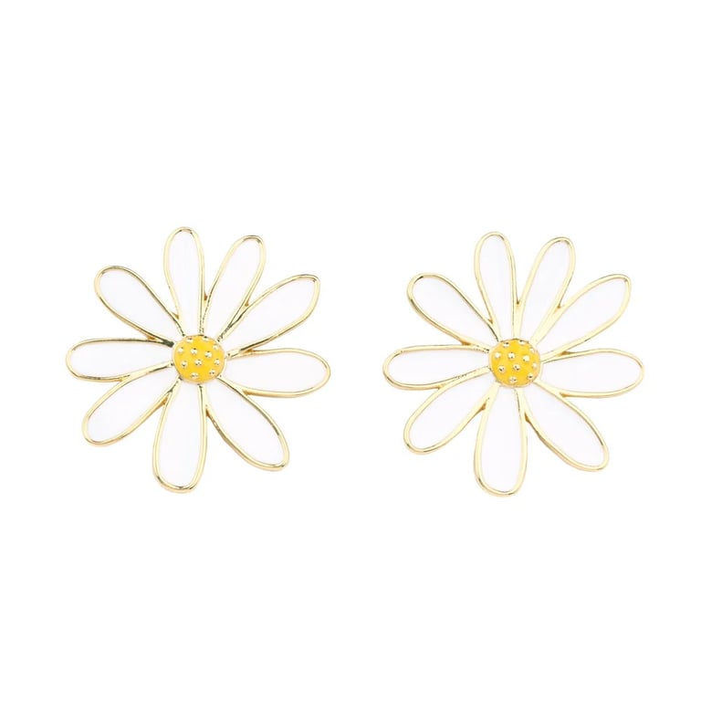 PAIRE DE BOUCLES D'OREILLES MARGUERITES - COUCOU SUZETTE ®