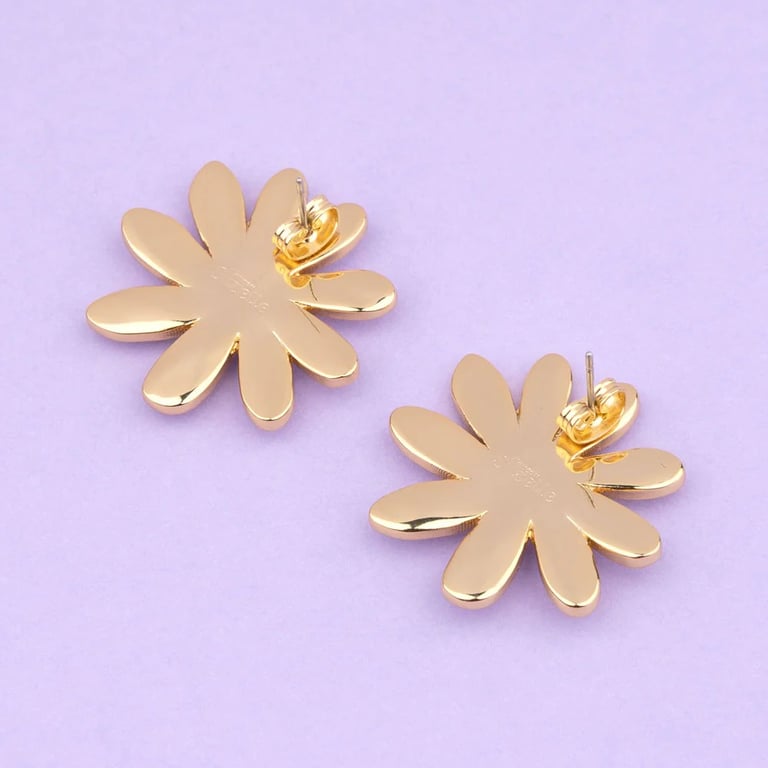 PAIRE DE BOUCLES D'OREILLES MARGUERITES - COUCOU SUZETTE ® Image 4