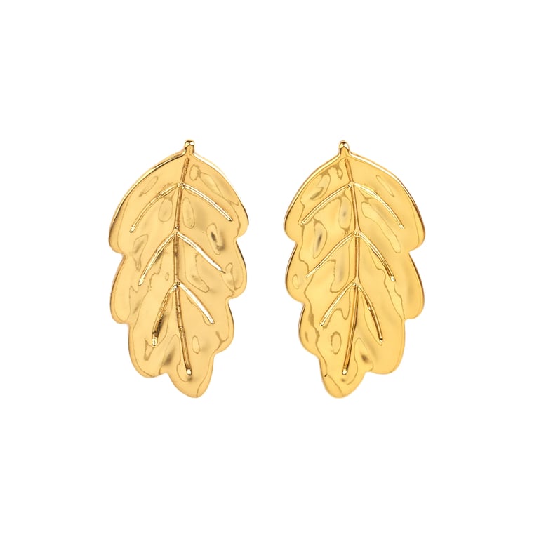 PAIRE DE BOUCLES D'OREILLES FEUILLES - COUCOU SUZETTE ®