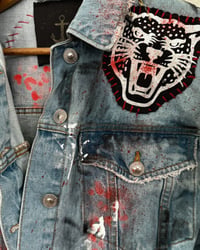 Image 4 of CROPPED  ✘ JEANSJACKE ✘ IBIZA PRINT  ✘ VINTAGE  ✘ UPCYCLED 1 1