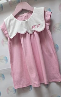 Image 3 of Girls cotton embroidery initial dress 