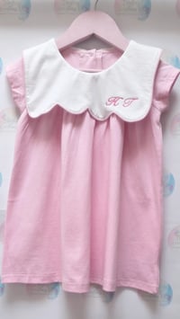 Image 2 of Girls cotton embroidery initial dress 