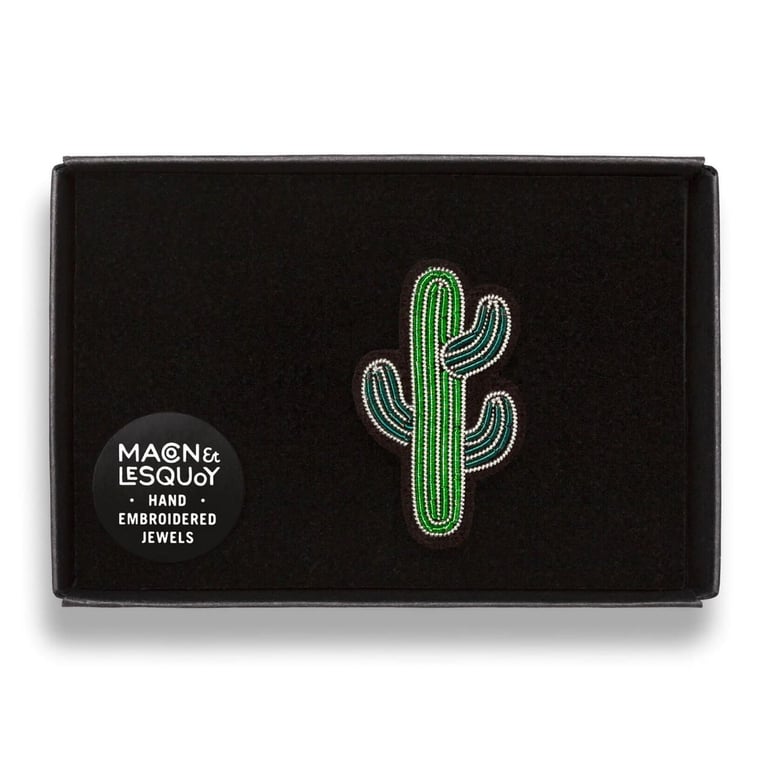 BROCHE BRODÉE CACTUS - MACON & LESQUOY (PLUSIEURS MODÈLES) Image 6