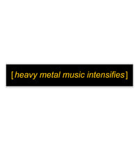 Image 2 of Heavy Metal Subtitle Bumper Sticker