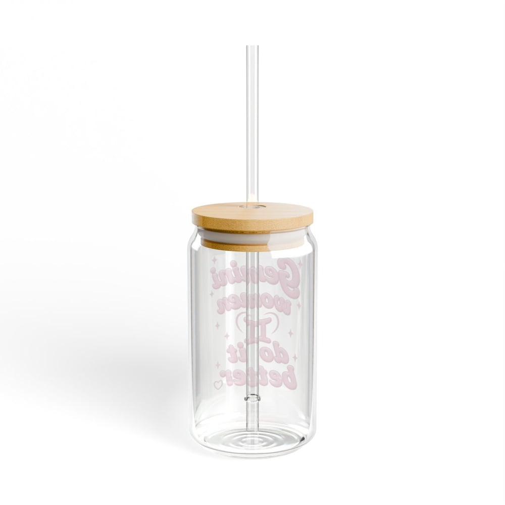 Image of Gemini Women Do It Better Glass Tumbler (16oz)