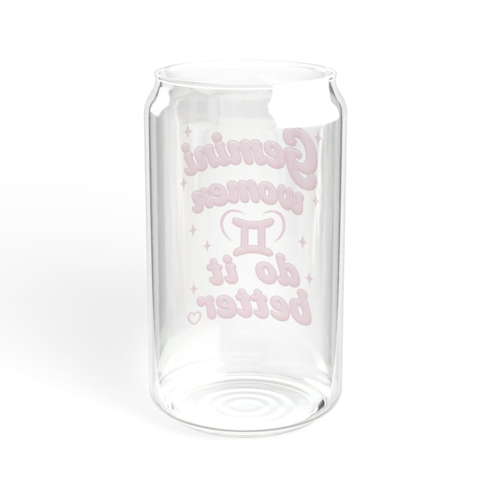 Image of Gemini Women Do It Better Glass Tumbler (16oz)