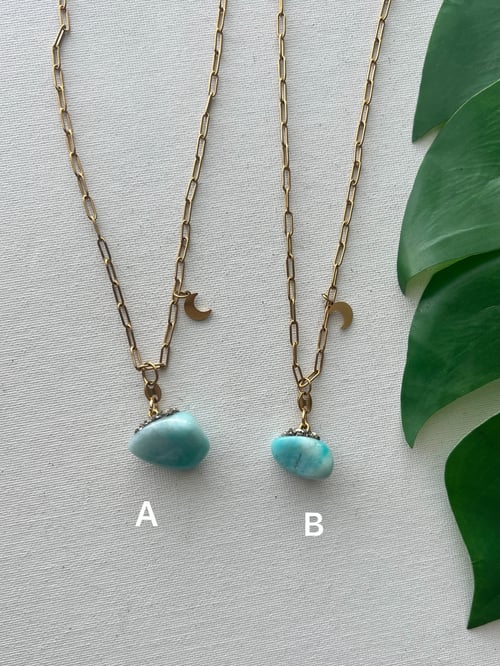Image of MORE SEA • Larimar Necklace