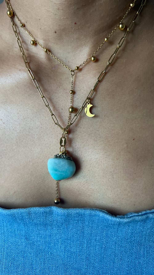 Image of MORE SEA • Larimar Necklace