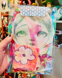Elf - painted papers with girl original