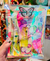 Flower - painted papers with girl original