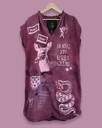 Image 2 of TUNIKA  ✘  VINTAGE SHIRT ✘ IBIZA PRINT    ✘ UPCYCLED