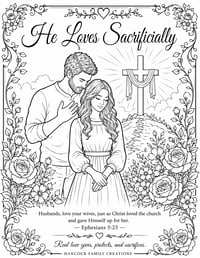 Image 4 of  A Godly Man Is Worth Waiting For Faith Based Inspirational Coloring Book