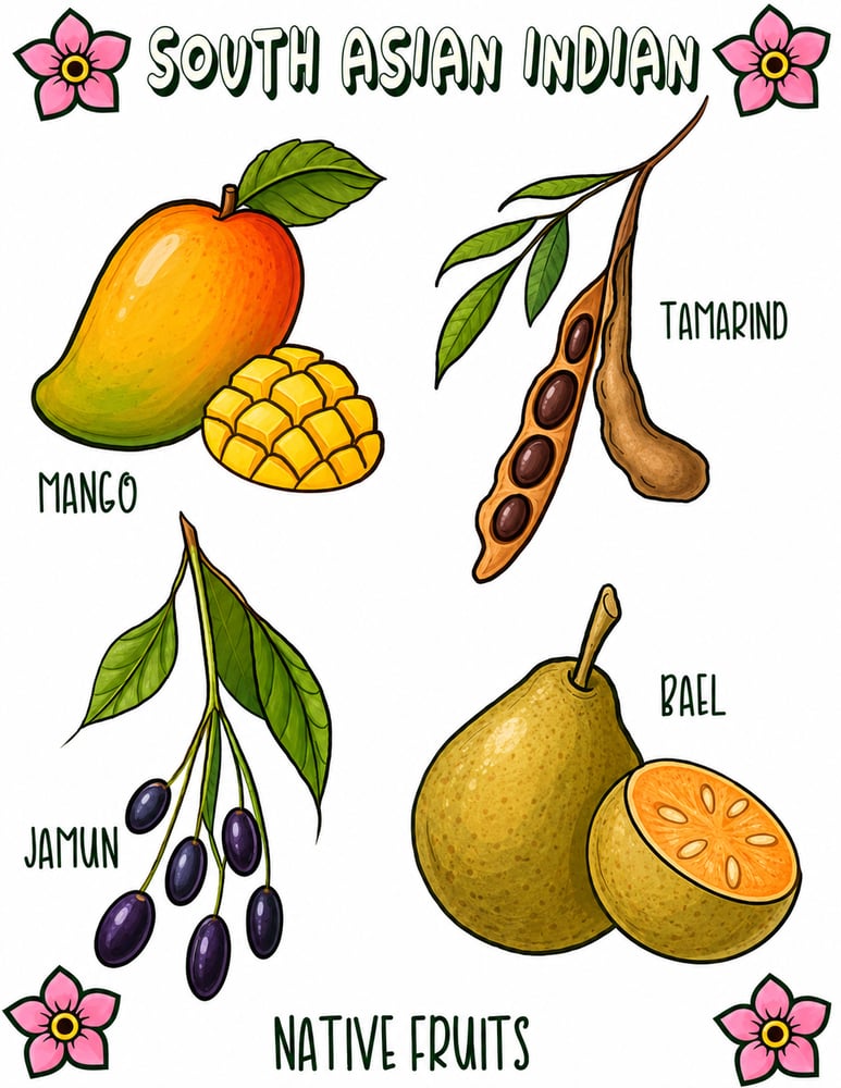 Image of South Asian Indian Fruits 