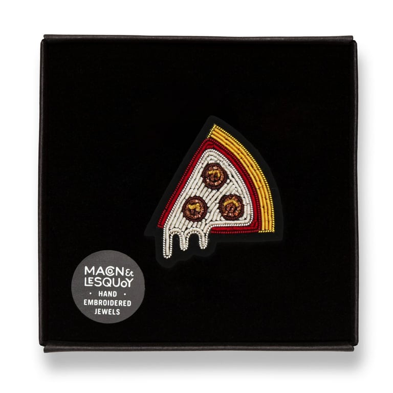 BROCHE BRODÉE FOOD - MACON & LESQUOY  (PLUSIEURS MODÈLES) Image 9
