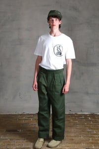Image 3 of CAPTAIN TROUSER wax cotton - Olive Green
