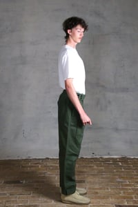 Image 9 of CAPTAIN TROUSER wax cotton - Olive Green