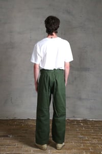 Image 10 of CAPTAIN TROUSER wax cotton - Olive Green