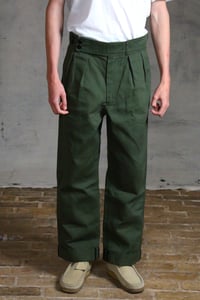 Image 11 of CAPTAIN TROUSER wax cotton - Olive Green