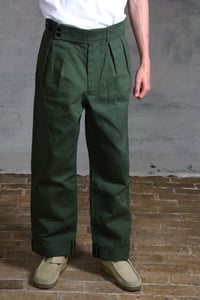 Image 12 of CAPTAIN TROUSER wax cotton - Olive Green