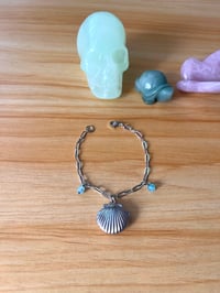 Image 4 of Blue Topaz locket bracelet-STAINLESS STEEL