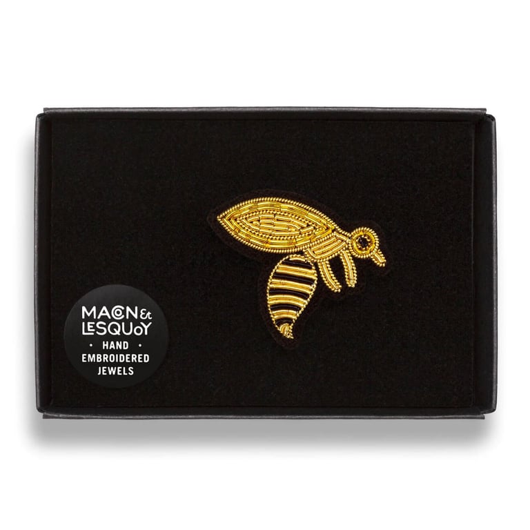 BROCHE BRODÉE INSECTE - MACON & LESQUOY (PLUSIEURS MODÈLES) Image 6