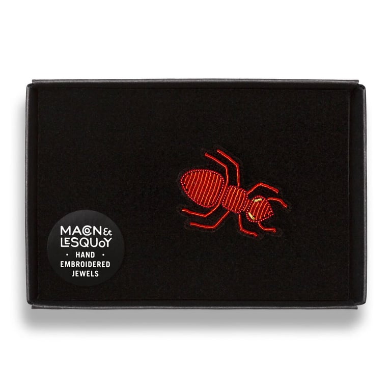 BROCHE BRODÉE INSECTE - MACON & LESQUOY (PLUSIEURS MODÈLES) Image 8