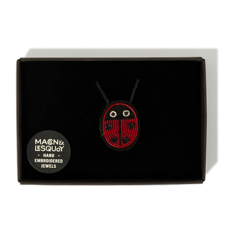 BROCHE BRODÉE INSECTE - MACON & LESQUOY (PLUSIEURS MODÈLES) Image 7