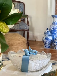 Image 1 of Vintage Diamond Cut Crystal 6 Pound Soy Candle 