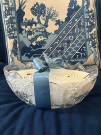 Image 2 of Vintage Diamond Cut Crystal 6 Pound Soy Candle 