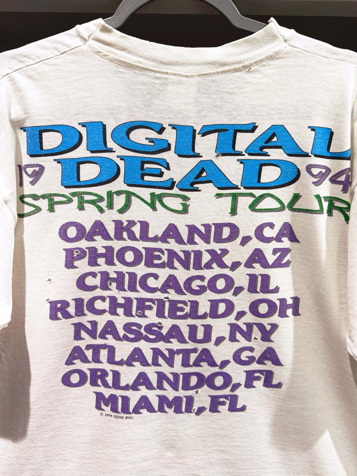 Grateful Dead 1994 SPRING Tシャツ ビンテージ Grateful Dead 1994 Spring Tour T-Shirt - Size L⠀ | Primarily Dead