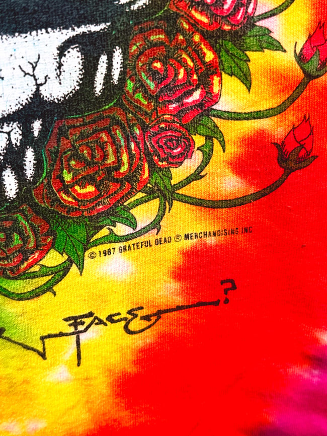 Grateful Dead 1987 Space Your Face T-Shirt - Size XL⠀