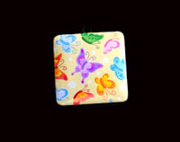 Image 3 of Handmade Yellow Mini Notepad Set, writing, gift, note, pad, bookmark, magnet, butterfly