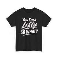 Image 2 of Yes I’m a Lefty T‑Shirt, Funny Left‑Handed Pride Tee for Southpaws, Unisex Lefty Graphic Shirt