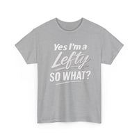 Image 3 of Yes I’m a Lefty T‑Shirt, Funny Left‑Handed Pride Tee for Southpaws, Unisex Lefty Graphic Shirt