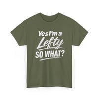 Image 4 of Yes I’m a Lefty T‑Shirt, Funny Left‑Handed Pride Tee for Southpaws, Unisex Lefty Graphic Shirt