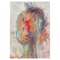 Image 1 of Vivid - Sketchbook Drawing in Charcoal, Soft Pastels and Acrylic Paint on Paper 