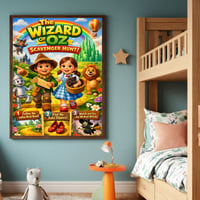 Image 3 of Whimsical Wizard of Oz Scavenger Hunt Poster for Kids | Colorful Printable Adventure Wall Art
