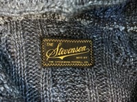 Image 3 of Stevenson Overall jeans HW1-IN indigo dyed fisherman sweater, size M