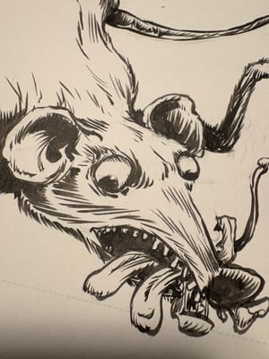 Image of Civil rats album cover original art
