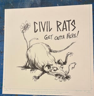 Image of Civil rats album cover original art