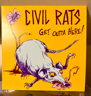 Image of Civil rats album cover original art