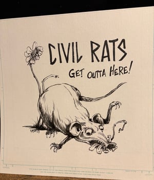 Image of Civil rats album cover original art