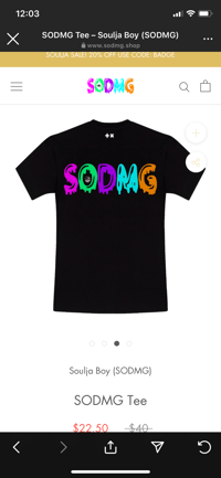 SODMG PRINTED TEE
