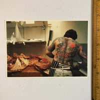 Image 2 of 1988 Tattooed Butcher postcard Japanese back tattoo
