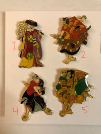 Image 4 of Vintage Japanese samurai pins 