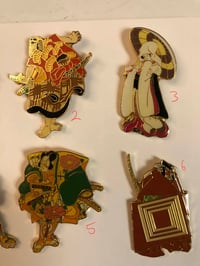 Image 3 of Vintage Japanese samurai pins 