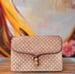 Image of  Vtg. Gucci Tan G Square Monogram Evening Dress