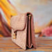 Image of  Vtg. Gucci Tan G Square Monogram Evening Dress