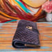 Image of Vtg. Gucci Blue Suede Mini Monogram Clutch/Evening Bag